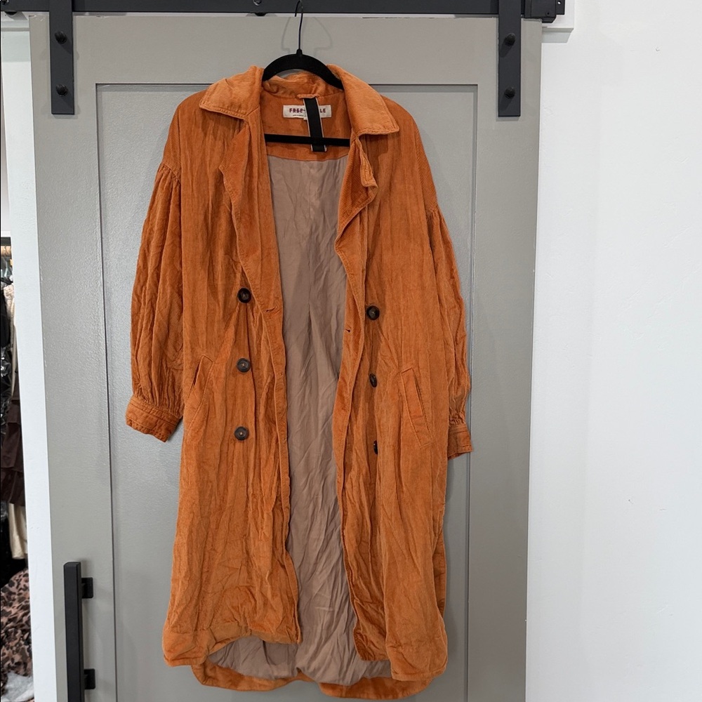 Free People Rust Corduroy Jacket
